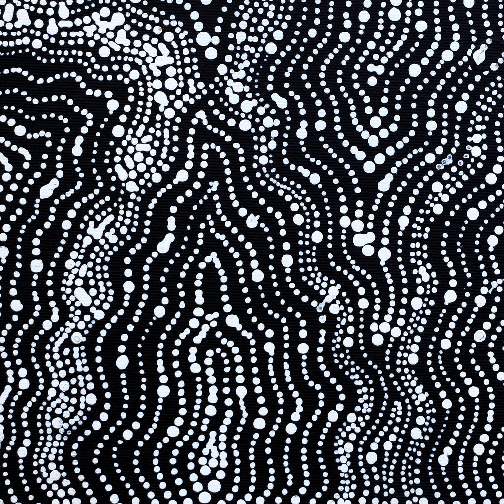 Aboriginal Artwork by Jessica Napanangka Lewis, Mina Mina Jukurrpa, 30x30cm