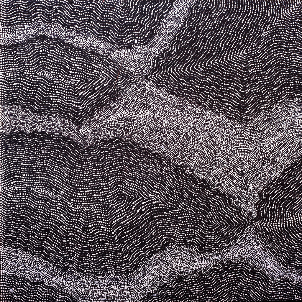 Aboriginal Artwork by Jessica Napanangka Lewis, Mina Mina Jukurrpa, 61x61cm
