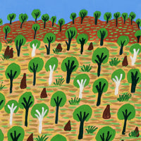 Aboriginal Artwork by Jill Daniels, Roper Bar, 60x60cm