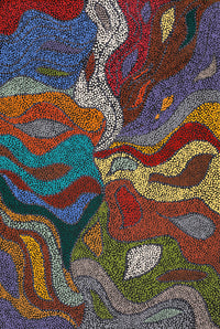 Aboriginal Artwork by Joanne Davidson, Walka Wiru Ngura Wiru, 91x61cm