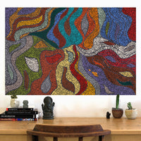 Aboriginal Artwork by Joanne Davidson, Walka Wiru Ngura Wiru, 91x61cm