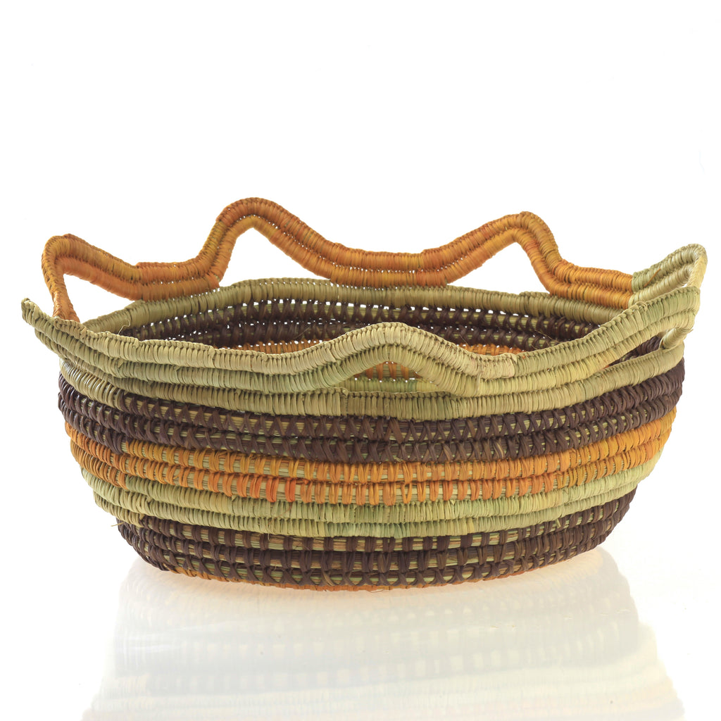 Aboriginal Artwork by Joanne Guyula Yindiri, Gapuwiyak - Woven Basket