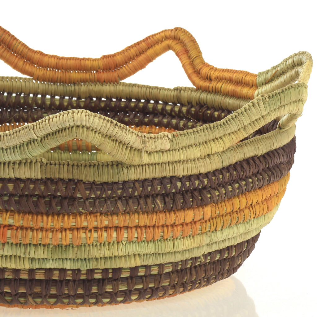 Aboriginal Artwork by Joanne Guyula Yindiri, Gapuwiyak - Woven Basket