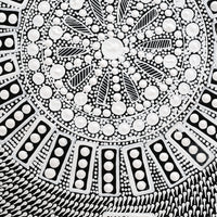 Aboriginal Artwork by Jocelyn Napanangka Frank, Lukarrara Jukurrpa, 30x30cm