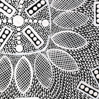 Aboriginal Artwork by Jocelyn Napanangka Frank, Lukarrara Jukurrpa, 30x30cm