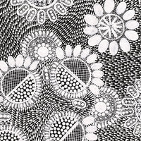Aboriginal Artwork by Jocelyn Napanangka Frank, Lukarrara Jukurrpa, 40x40cm