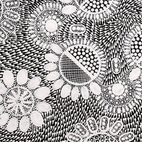 Aboriginal Artwork by Jocelyn Napanangka Frank, Lukarrara Jukurrpa, 40x40cm