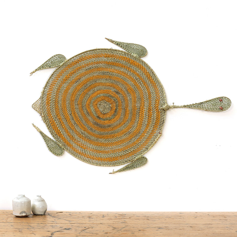 Aboriginal Artwork by Jocelyn Koyole, Komrdawh - long neck turtle, 64x44cm