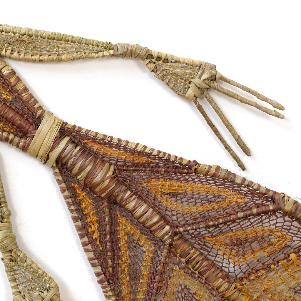 Aboriginal Artwork by Johanna Morris, Kinga (Crocodile), 142x42cm