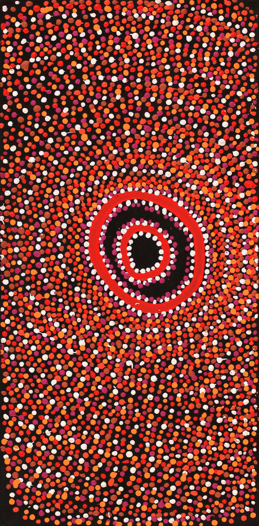 Aboriginal Artwork by Jonathan Jangala Brown, Mina Mina Jukurrpa (Mina Mina Dreaming), 61x30cm