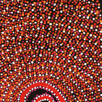 Aboriginal Artwork by Jonathan Jangala Brown, Mina Mina Jukurrpa (Mina Mina Dreaming), 61x30cm