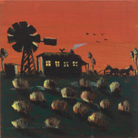 Aboriginal Artwork by Jonathan Jakamarra Ross, Nguru Yurntumu-wana (Country around Yuendumu), 30x30cm