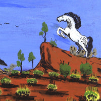 Aboriginal Artwork by Jonathan Jakamarra Ross, Nguru Yurntumu-wana (Country around Yuendumu), 30x30cm