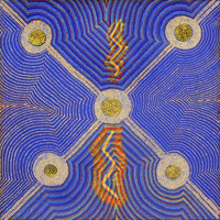 Aboriginal Artwork by Joseph Lane, ‘Kurpulungu’ Ngapa Tjukurrpa - Water Snake Dreaming, 60x60cm