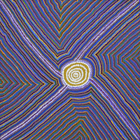 Aboriginal Artwork by Joseph Lane, My Country, 40x40cm