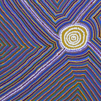 Aboriginal Artwork by Joseph Lane, My Country, 40x40cm