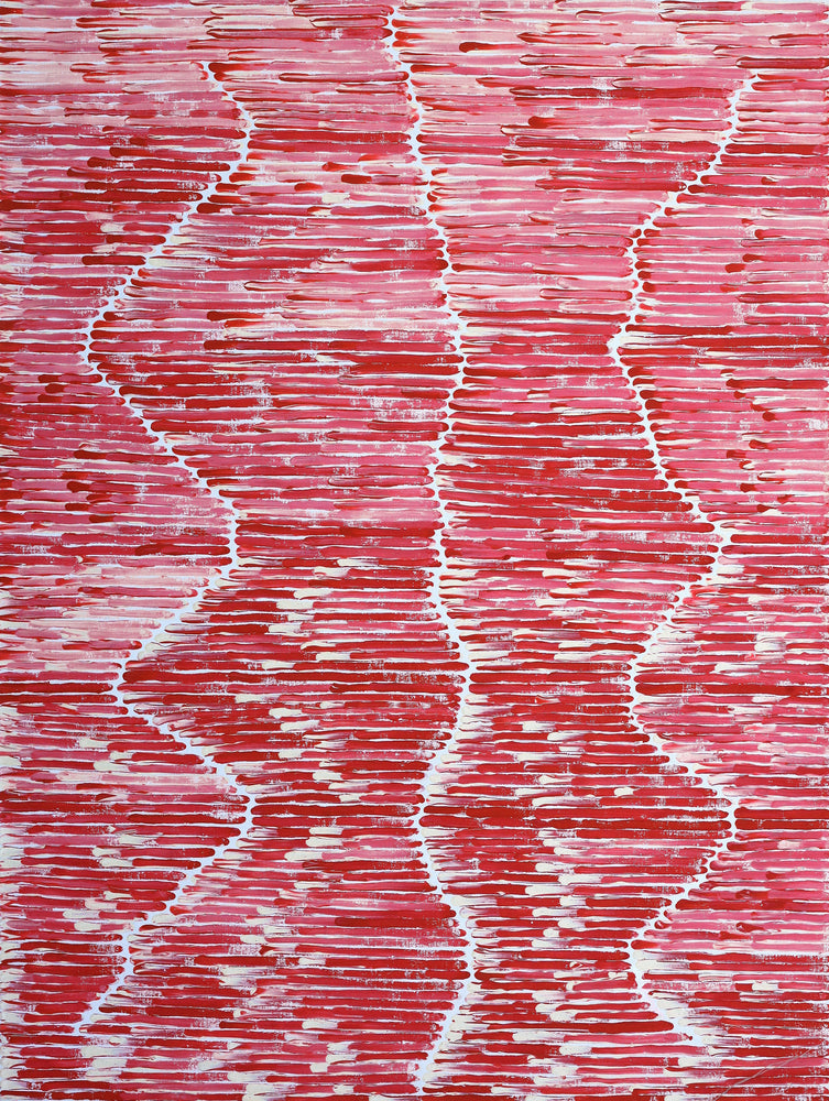 Aboriginal Artwork by Joseph Zimran, Waru - Bushfire Dreaming, 122x91cm