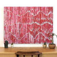 Aboriginal Artwork by Joseph Zimran, Waru - Bushfire Dreaming, 122x91cm