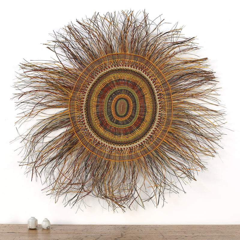 Aboriginal Artwork by Joshelia Wunungmurra - Woven Mat