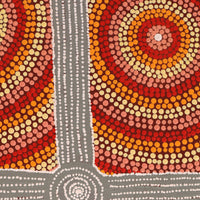 Aboriginal Artwork by Josiah Jupurrurla Walker, Yarla Jukurrpa (Bush Potato Dreaming) - Cockatoo Creek, 91x46cm