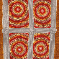 Aboriginal Artwork by Josiah Jupurrurla Walker, Yarla Jukurrpa (Bush Potato Dreaming) - Cockatoo Creek, 91x46cm