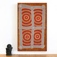 Aboriginal Artwork by Josiah Jupurrurla Walker, Yarla Jukurrpa (Bush Potato Dreaming) - Cockatoo Creek, 91x46cm