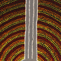 Aboriginal Artwork by Josiah Jupurrurla Walker, Yarla Jukurrpa (Bush Potato Dreaming) - Cockatoo Creek, 91x46cm