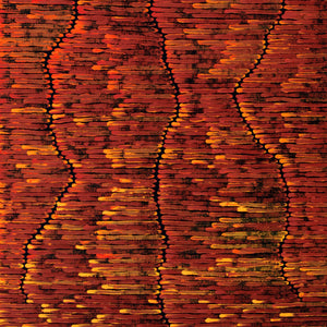 Aboriginal Art by Joseph Zimran, Waru - Bushfire Dreaming, 180x80cm - ART ARK®
