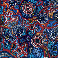 Aboriginal Artwork by Joy Nangala Brown, Yumari Jukurrpa, 107x46cm