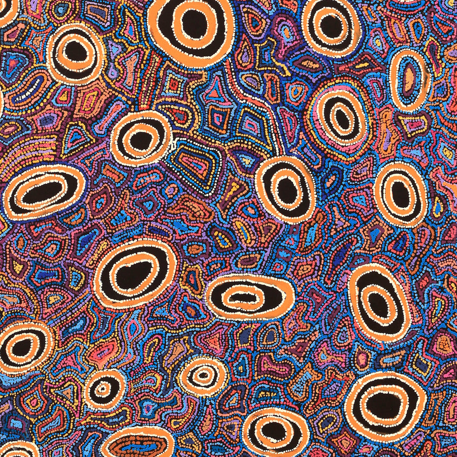 Aboriginal Artwork by Joy Nangala Brown, Yumari Jukurrpa, 122x91cm