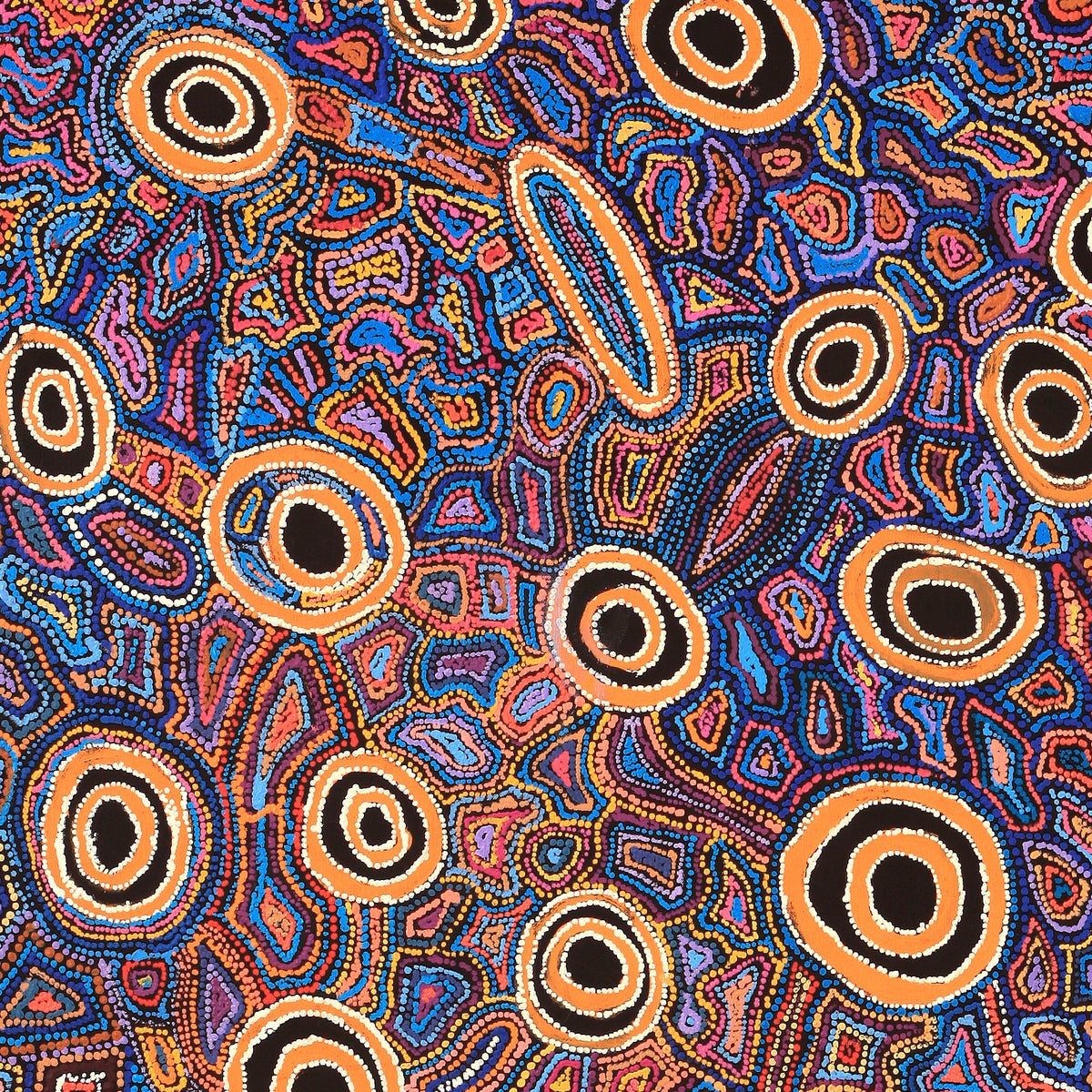 Aboriginal Art by Joy Nangala Brown, Yumari Jukurrpa, 122x91cm - ART ARK®