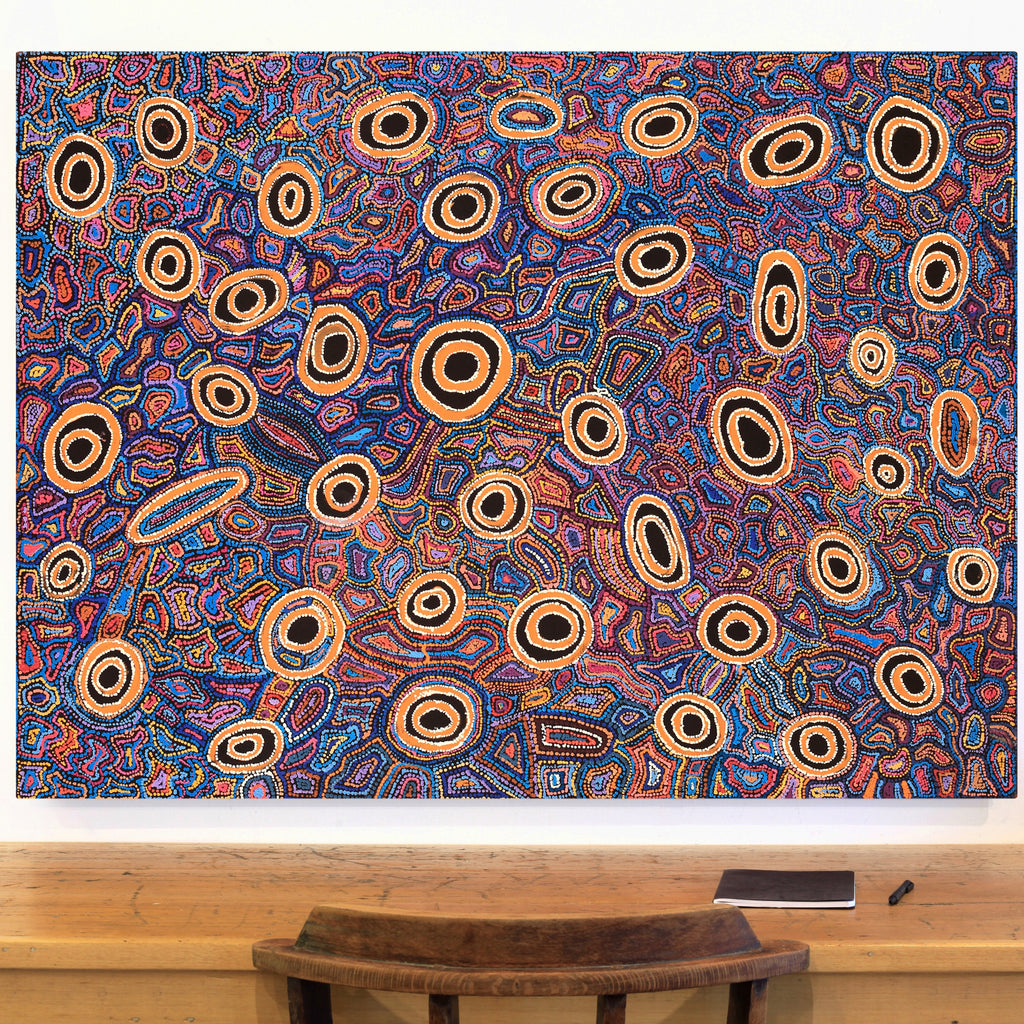 Aboriginal Artwork by Joy Nangala Brown, Yumari Jukurrpa, 122x91cm