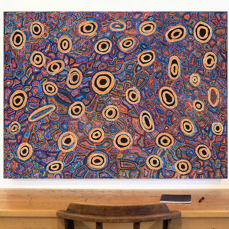 Aboriginal Artwork by Joy Nangala Brown, Yumari Jukurrpa, 122x91cm