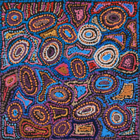 Aboriginal Art by Joy Nangala Brown, Yumari Jukurrpa, 30x30cm - ART ARK®