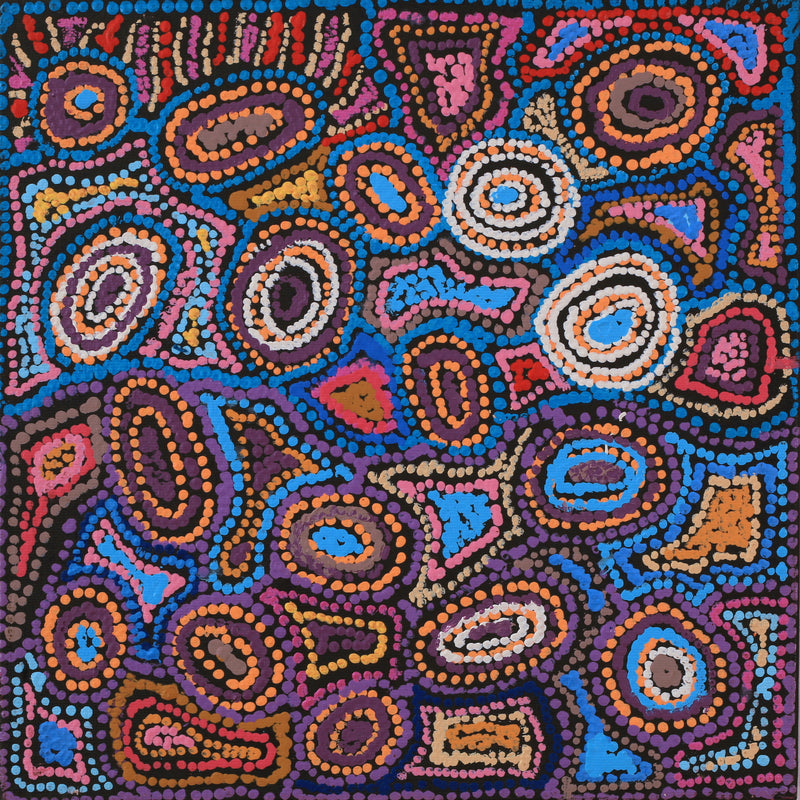 Aboriginal Artwork by Joy Nangala Brown, Yumari Jukurrpa, 30x30cm