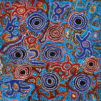 Aboriginal Artwork by Joy Nangala Brown, Yumari Jukurrpa, 46x46cm