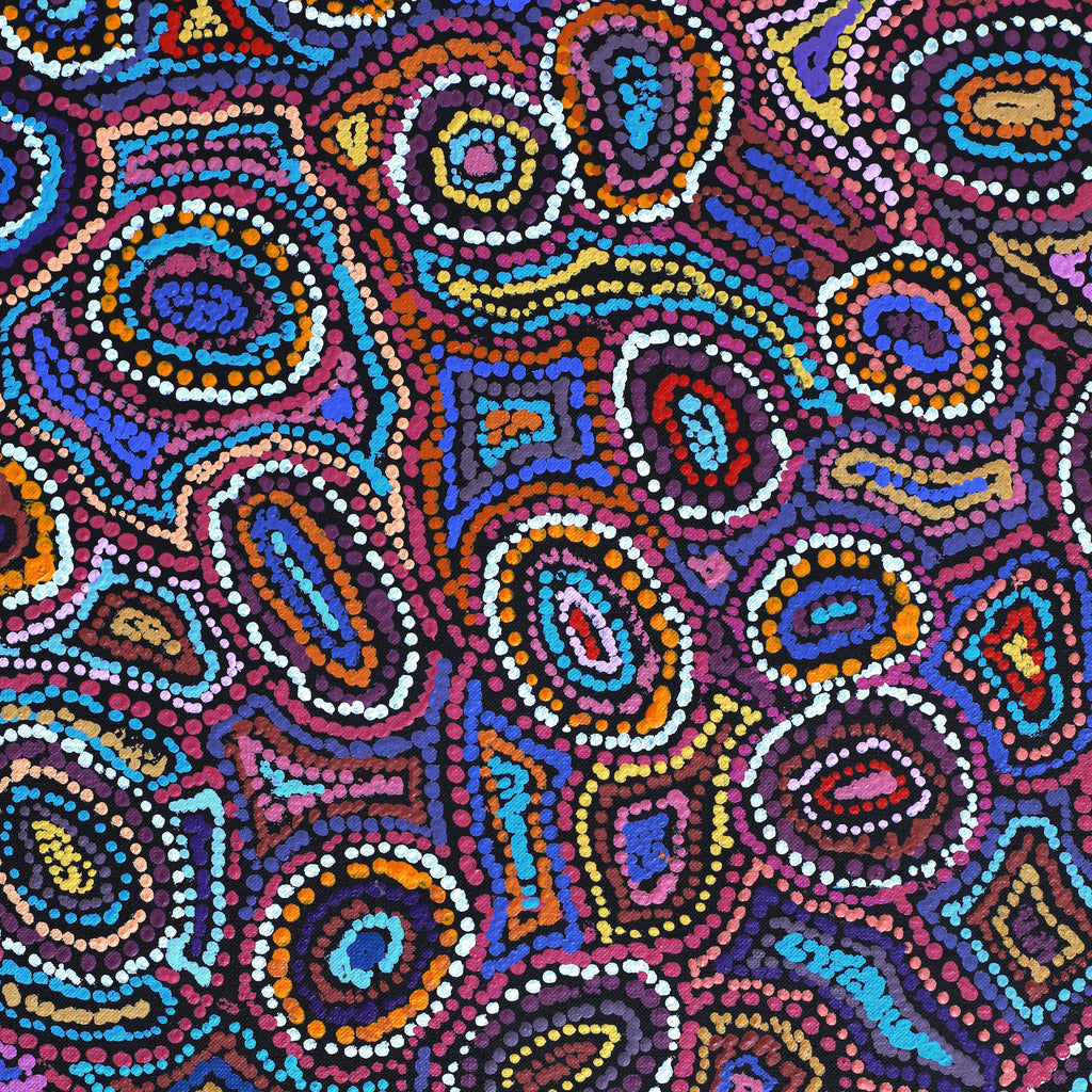 Aboriginal Artwork by Joy Nangala Brown, Yumari Jukurrpa, 91x76cm