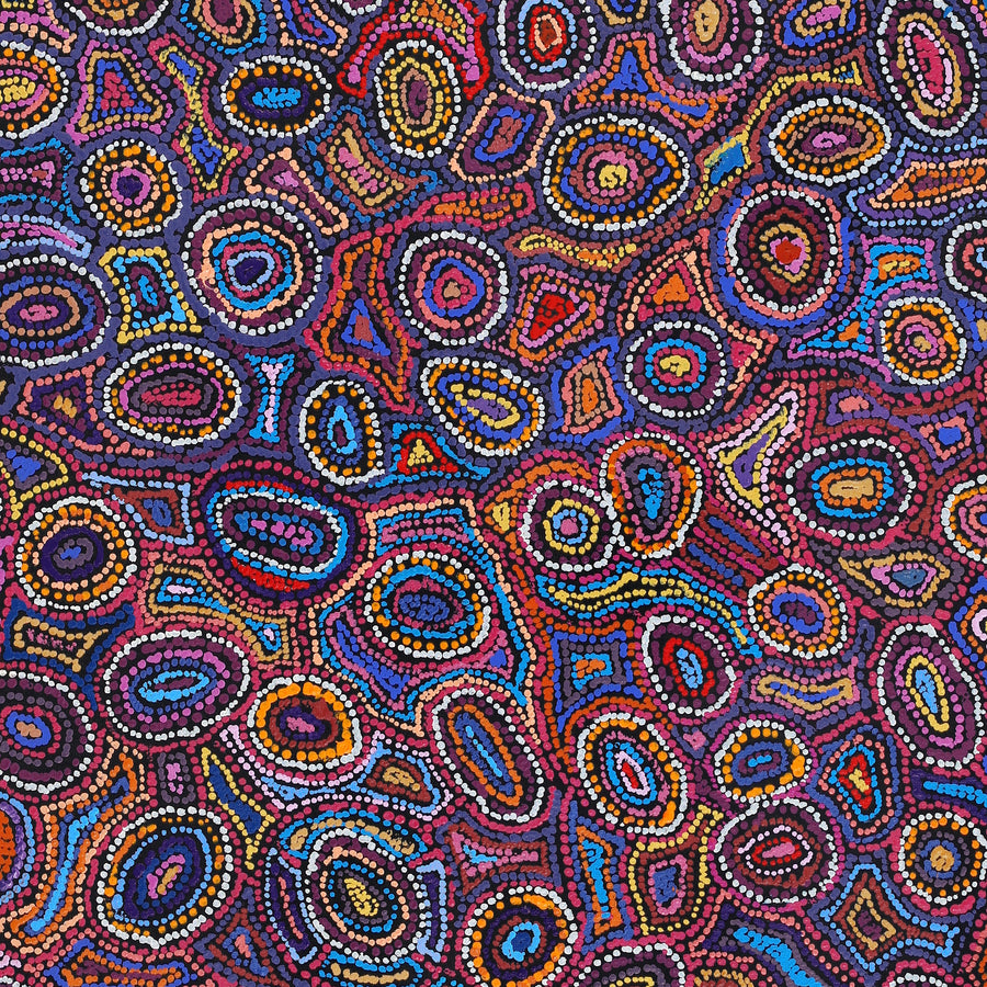 Aboriginal Artwork by Joy Nangala Brown, Yumari Jukurrpa, 91x76cm