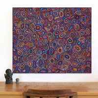 Aboriginal Artwork by Joy Nangala Brown, Yumari Jukurrpa, 91x76cm
