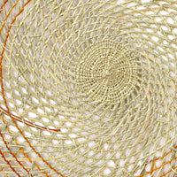 Aboriginal Artwork by Joy Gamunbuy Marrkula - Woven Mat 120cm