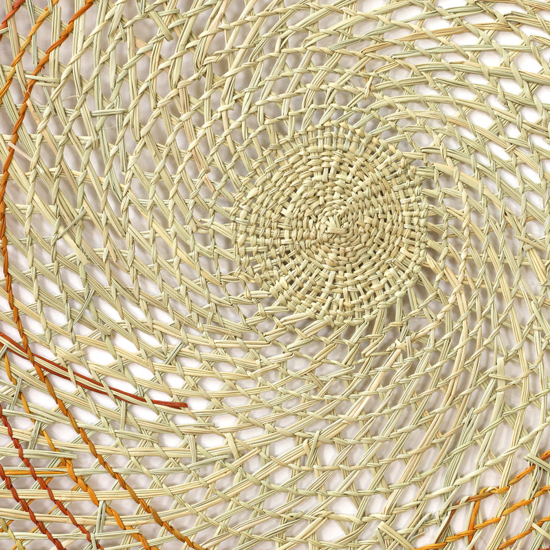 Aboriginal Artwork by Joy Gamunbuy Marrkula - Woven Mat 120cm