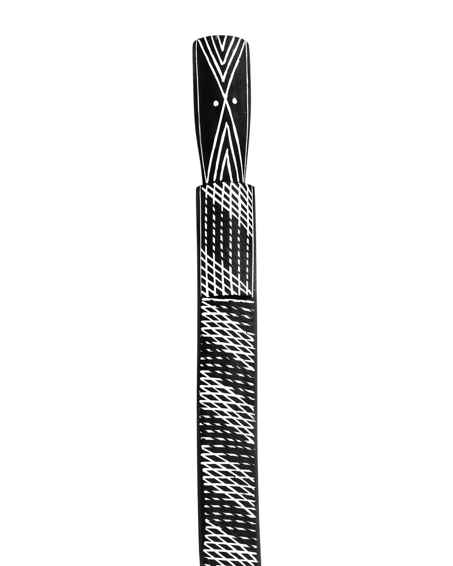 Aboriginal Artwork by Joy Garlbin, Djomi Sculpture, 105cm