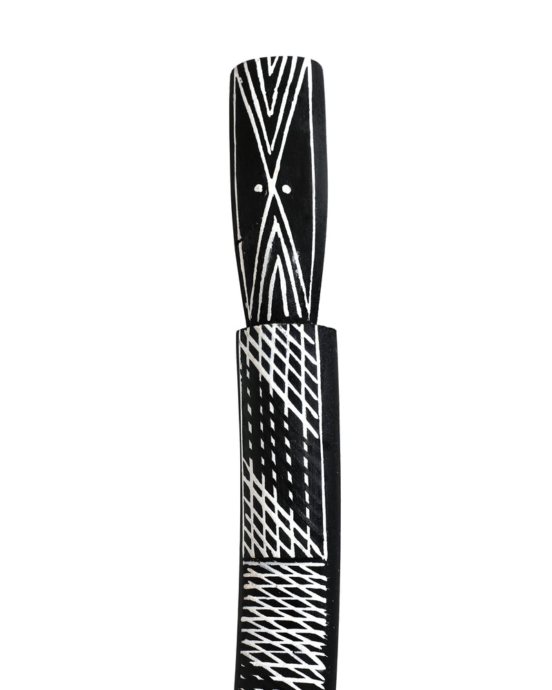 Aboriginal Artwork by Joy Garlbin, Djomi Sculpture, 111cm