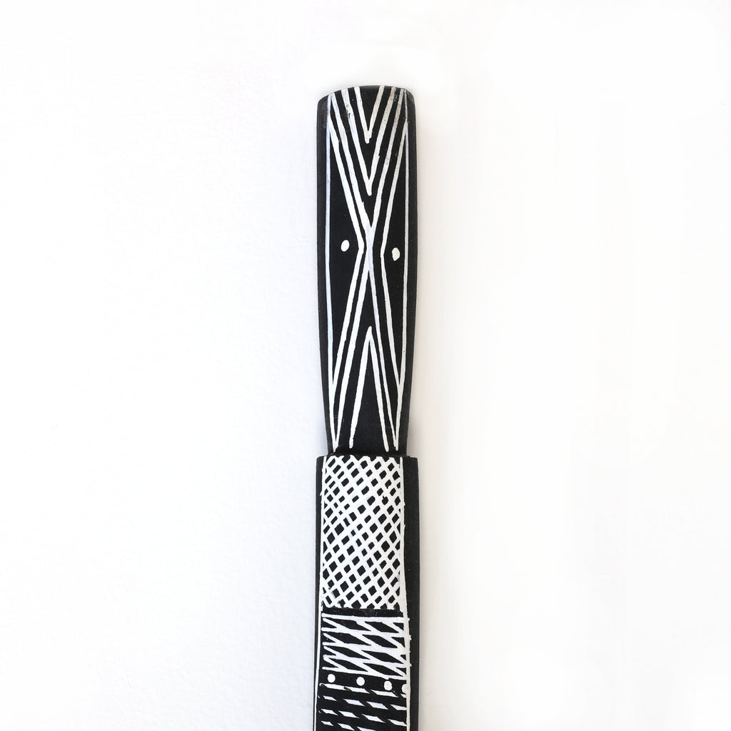 Aboriginal Artwork by Joy Garlbin, Djomi Sculpture, 149cm
