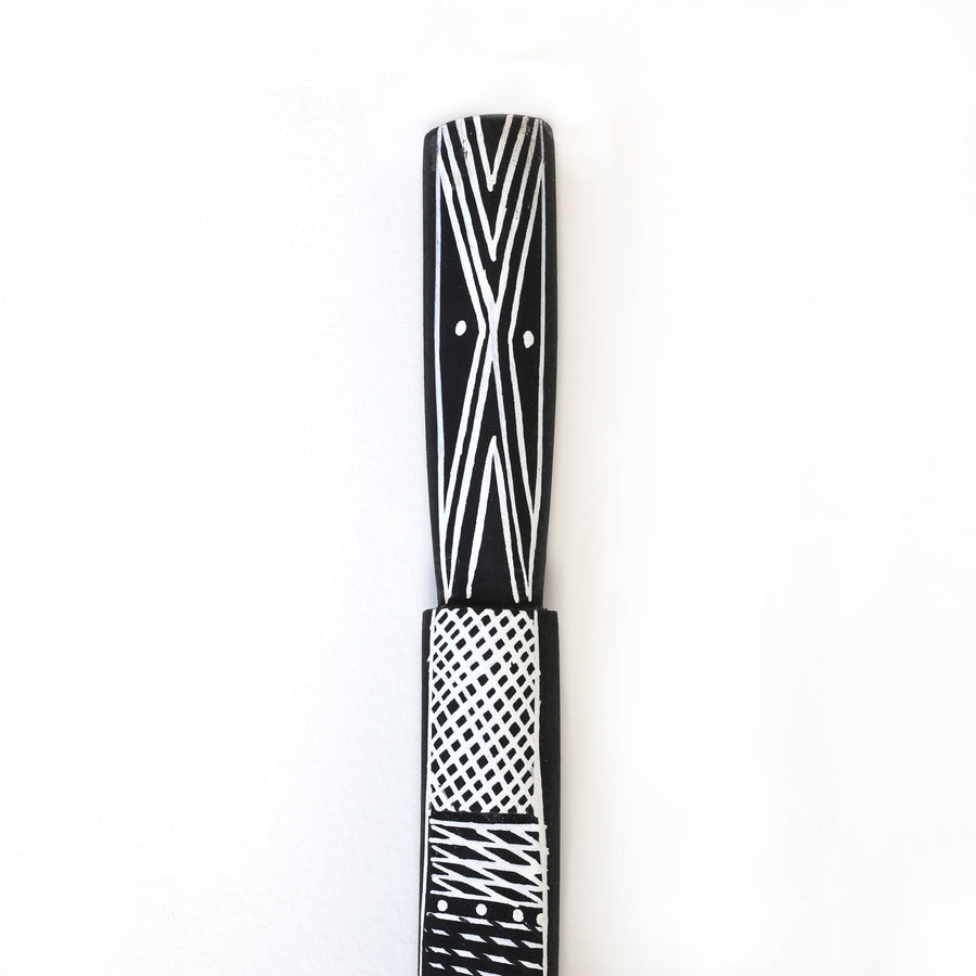 Aboriginal Artwork by Joy Garlbin, Djomi Sculpture, 149cm