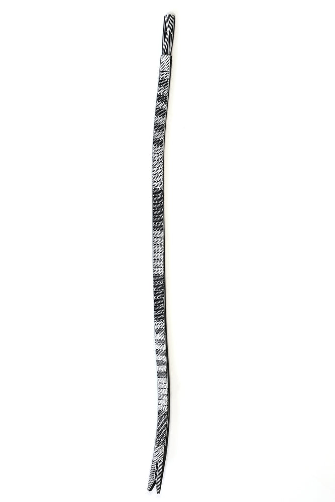 Aboriginal Artwork by Joy Garlbin, Djomi Sculpture, 149cm