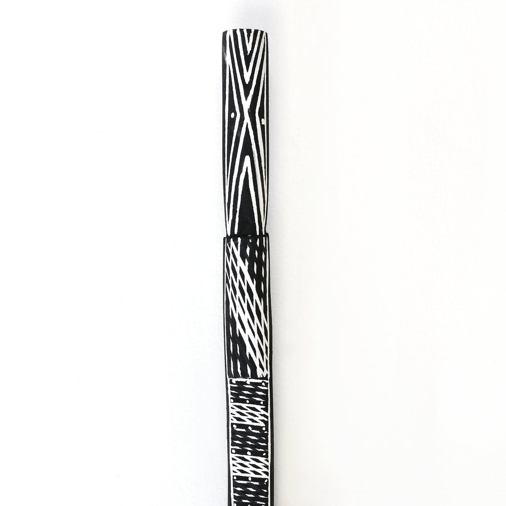 Aboriginal Artwork by Joy Garlbin, Djomi Sculpture, 134cm