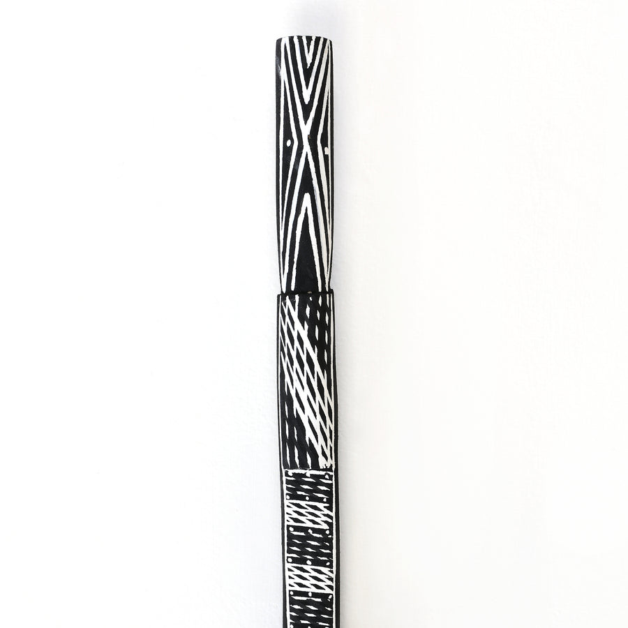 Aboriginal Artwork by Joy Garlbin, Djomi Sculpture, 134cm