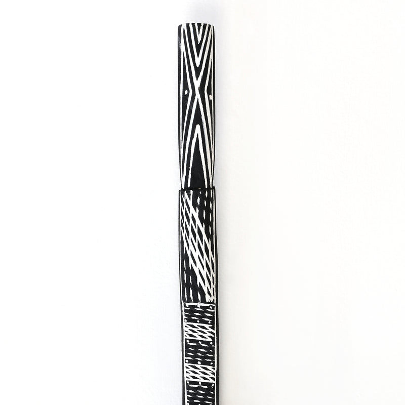 Aboriginal Artwork by Joy Garlbin, Djomi Sculpture, 134cm