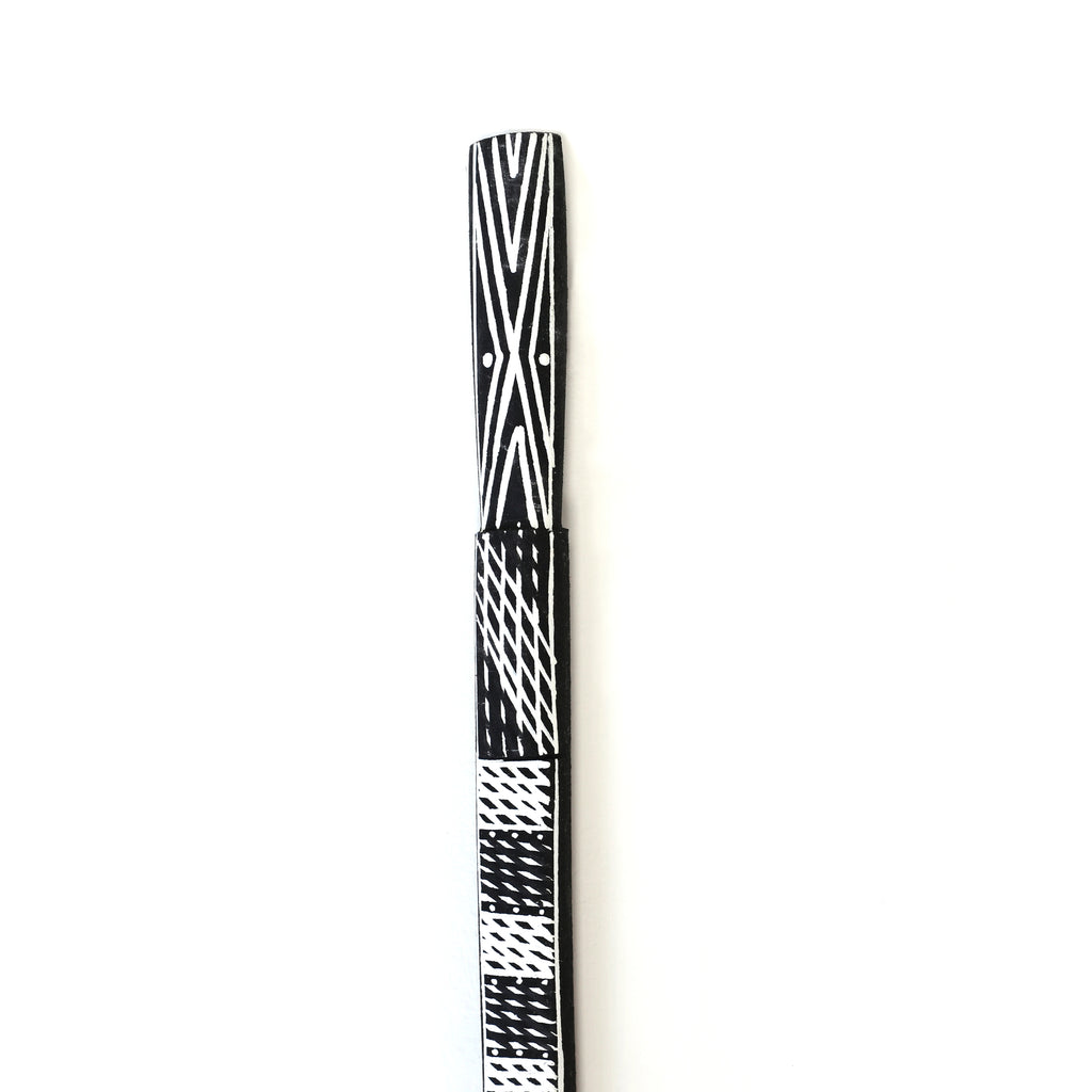 Aboriginal Artwork by Joy Garlbin, Djomi Sculpture, 112cm